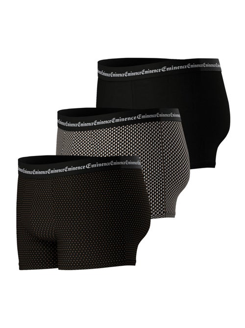 Lot de 3 boxers homme business print eminence - Kiabi Lot de 3 boxers homme business print eminence - Kiabi