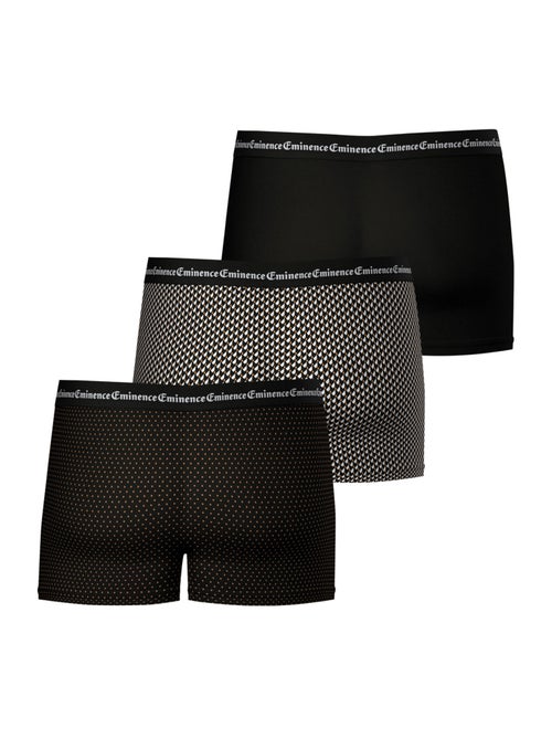 Lot de 3 boxers homme business print eminence - Kiabi Lot de 3 boxers homme business print eminence - Kiabi