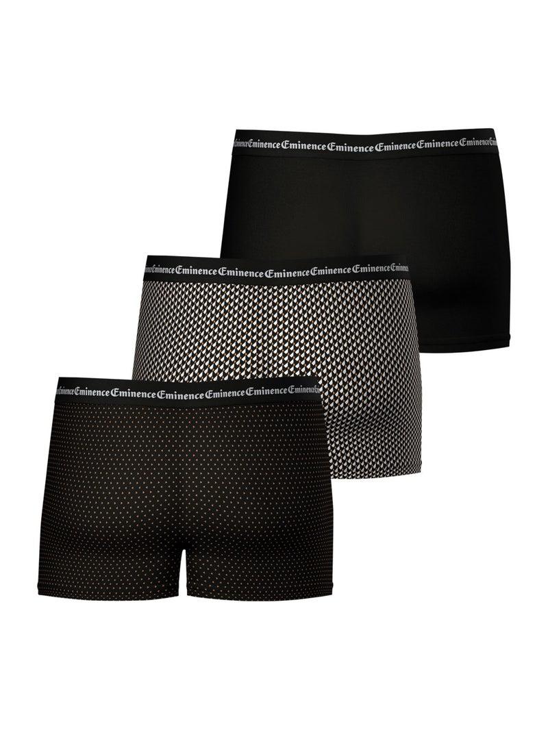 Lot de 3 boxers homme business print eminence Multicolore - Kiabi
