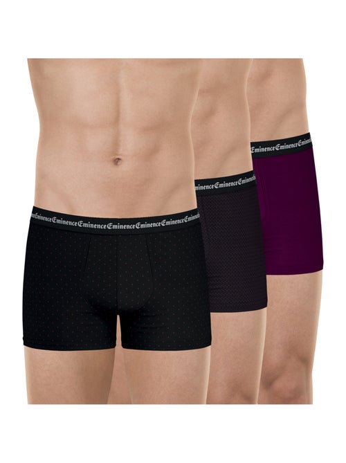 Lot de 3 boxers homme business print eminence - Kiabi