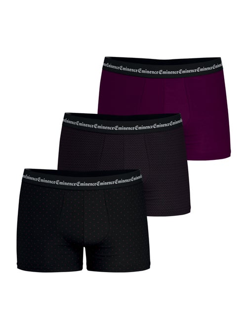 Lot de 3 boxers homme business print eminence - Kiabi