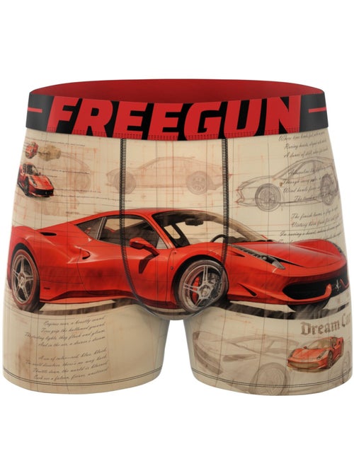 Lot de 3 boxers homme cars racing freegun - Kiabi Lot de 3 boxers homme cars racing freegun - Kiabi