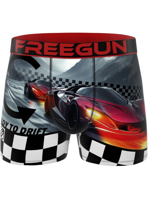 Lot de 3 boxers homme collection racers freegun - Kiabi Lot de 3 boxers homme collection racers freegun - Kiabi