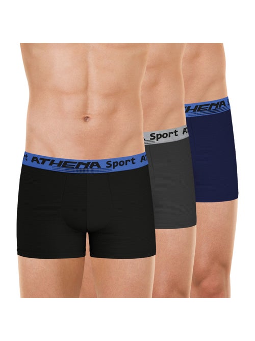 Lot de 3 boxers homme daily sport air athena - Kiabi Lot de 3 boxers homme daily sport air athena - Kiabi