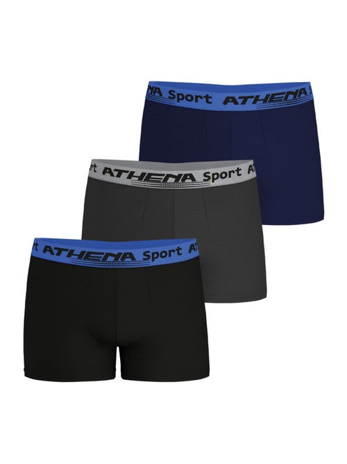 Lot de 3 boxers homme daily sport air athena - Kiabi Lot de 3 boxers homme daily sport air athena - Kiabi