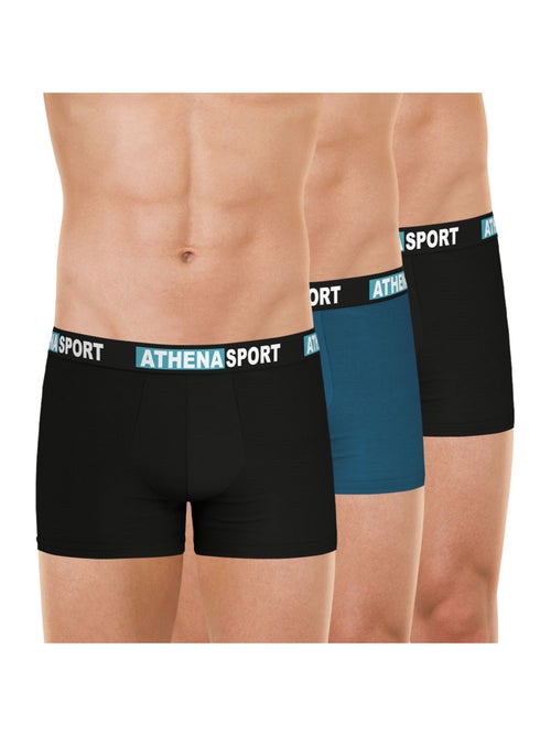 Lot de 3 boxers homme daily sport coton athena - Kiabi Lot de 3 boxers homme daily sport coton athena - Kiabi