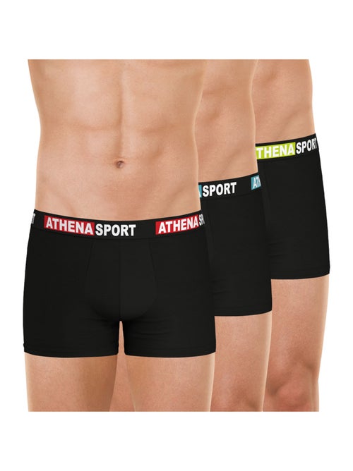 Lot de 3 boxers homme daily sport coton athena - Kiabi Lot de 3 boxers homme daily sport coton athena - Kiabi