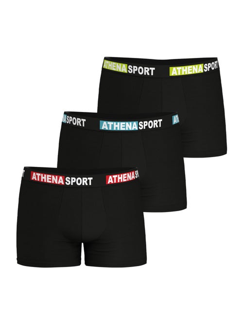 Lot de 3 boxers homme daily sport coton athena - Kiabi Lot de 3 boxers homme daily sport coton athena - Kiabi