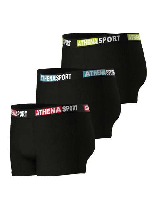 Lot de 3 boxers homme daily sport coton athena - Kiabi Lot de 3 boxers homme daily sport coton athena - Kiabi