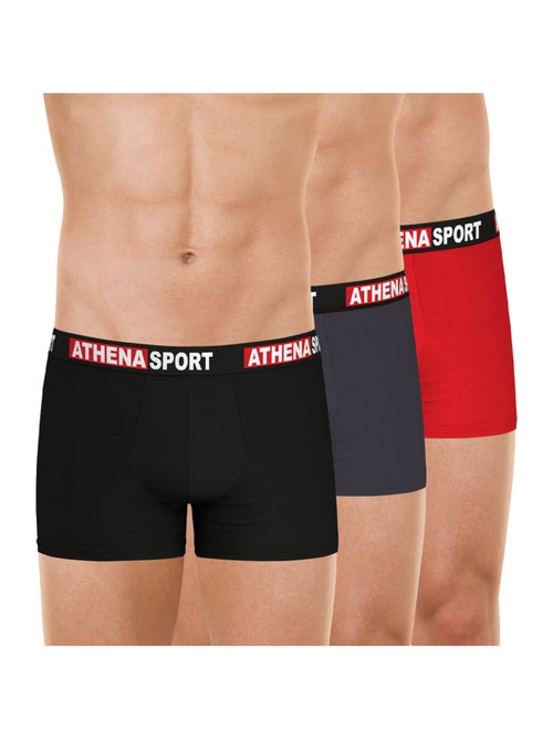 Lot de 3 boxers homme daily sport coton athena - Kiabi Lot de 3 boxers homme daily sport coton athena - Kiabi