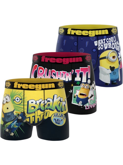 Lot de 3 boxers homme despicable me freegun - Kiabi