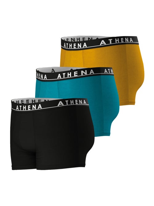 Lot de 3 boxers homme easy color athena - Kiabi Lot de 3 boxers homme easy color athena - Kiabi