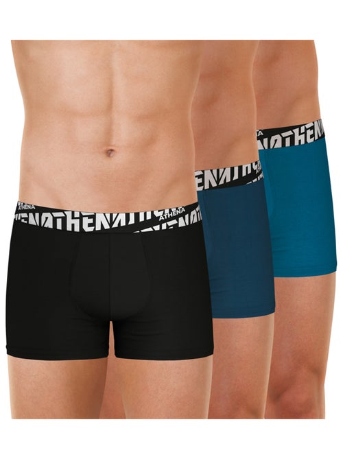 Lot de 3 boxers homme easy sport athena - Kiabi Lot de 3 boxers homme easy sport athena - Kiabi