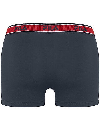 Lot de 3 boxers homme en coton ceinture bicolore fu5333 fila