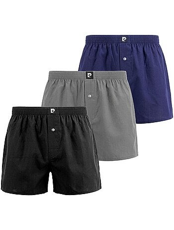 Lot de 3 boxers homme en coton pierre cardin