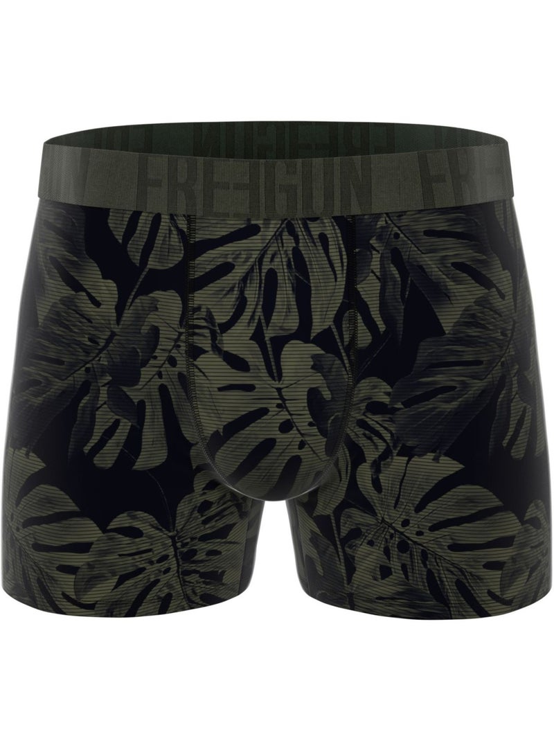 Lot de 3 boxers homme flowers  freegun Vert - Kiabi
