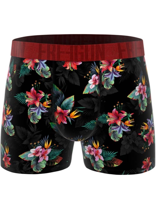 Lot de 3 boxers homme flowers freegun - Kiabi Lot de 3 boxers homme flowers freegun - Kiabi