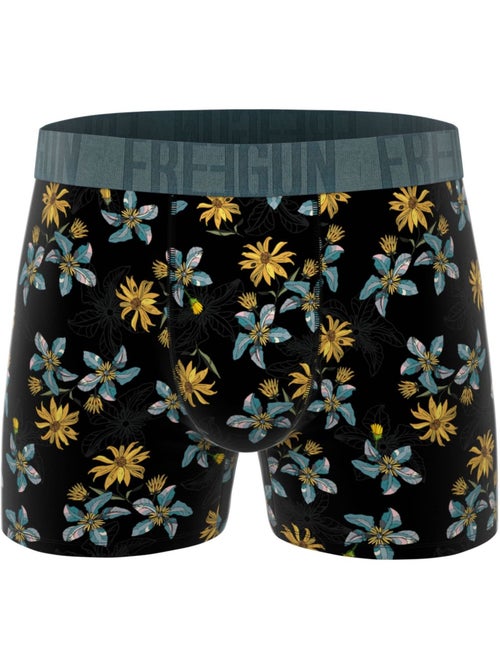 Lot de 3 boxers homme flowers freegun - Kiabi Lot de 3 boxers homme flowers freegun - Kiabi