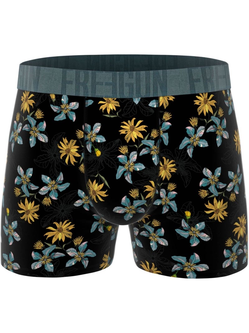 Lot de 3 boxers homme flowers  freegun Vert - Kiabi