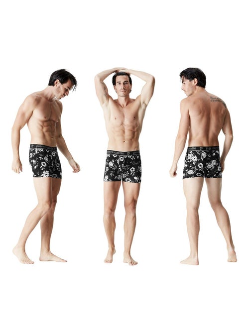 Lot de 3 boxers homme flowers pierre cardin - Kiabi Lot de 3 boxers homme flowers pierre cardin - Kiabi