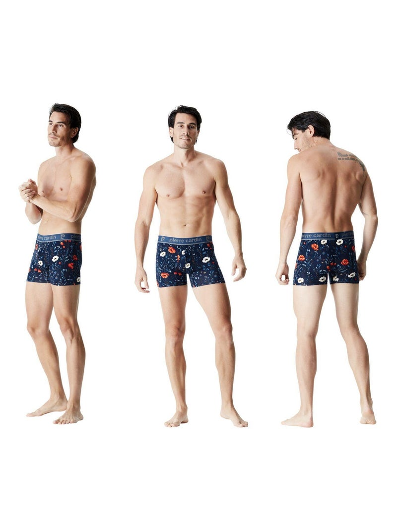 Lot de 3 boxers homme flowers pierre cardin Noir - Kiabi