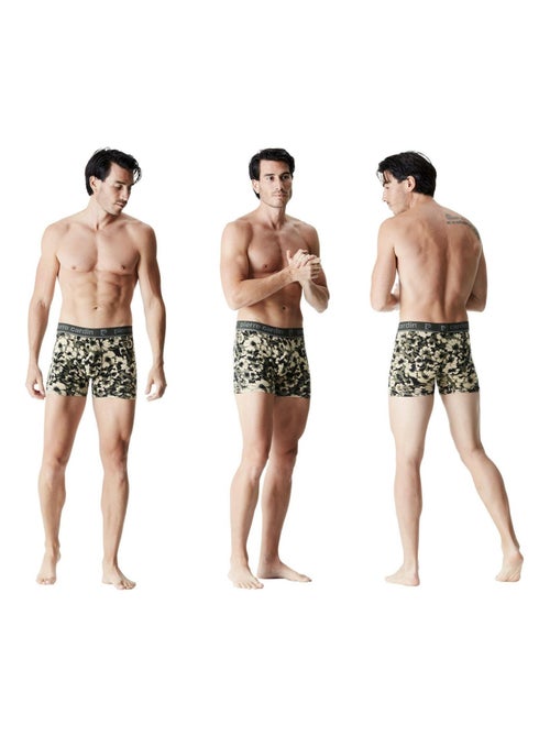 Lot de 3 boxers homme flowers pierre cardin - Kiabi Lot de 3 boxers homme flowers pierre cardin - Kiabi