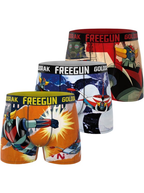 Lot de 3 boxers homme goldorak freegun - Kiabi Lot de 3 boxers homme goldorak freegun - Kiabi