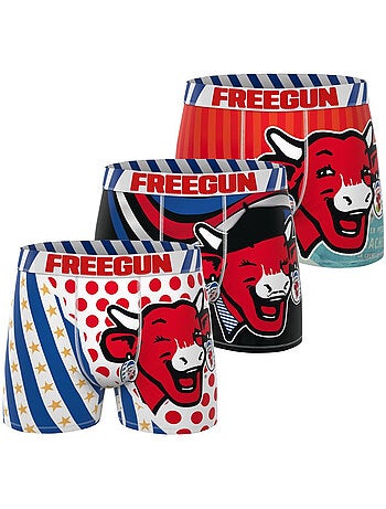 Lot de 3 boxers homme la vache qui rit freegun