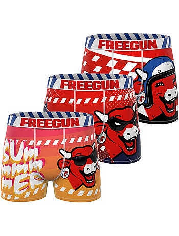 Lot de 3 boxers homme la vache qui rit freegun