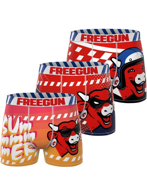 Lot de 3 boxers homme la vache qui rit freegun - Kiabi Lot de 3 boxers homme la vache qui rit freegun - Kiabi