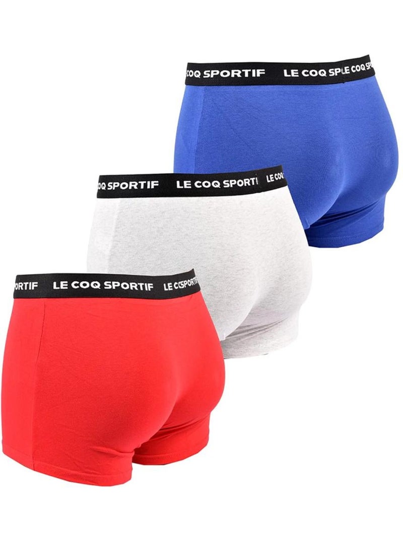 Lot de 3 Boxers Homme Le Coq Sportif Boxer Rouge - Kiabi