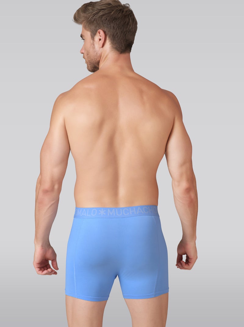 Lot de 3 boxers homme Muchachomalo Bleu Rose - Kiabi