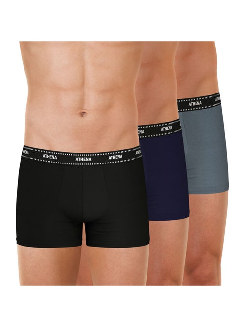 Lot de 3 boxers homme my petit prix athena - Kiabi Lot de 3 boxers homme my petit prix athena - Kiabi