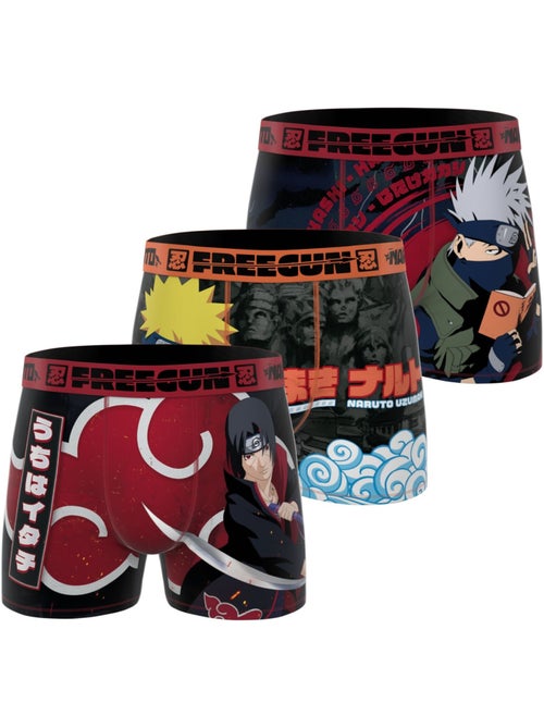 Lot de 3 boxers homme naruto classic freegun - Kiabi Lot de 3 boxers homme naruto classic freegun - Kiabi