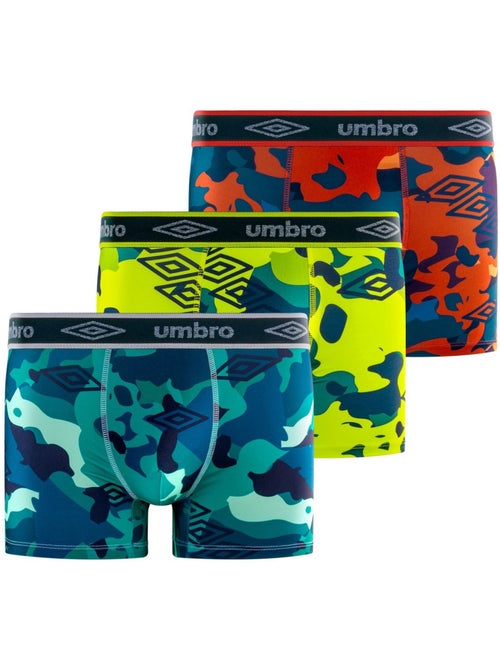 Lot de 3 boxers homme pur kamo umbro - Kiabi