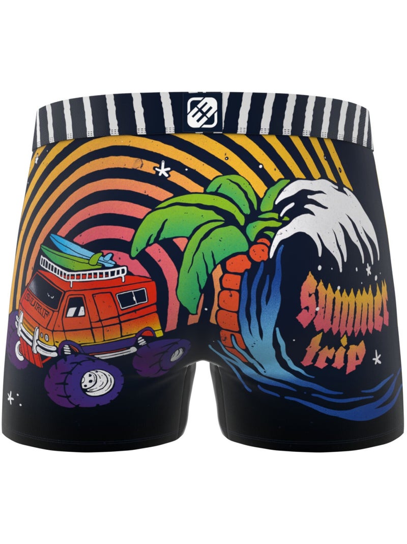 Lot de 3 boxers homme retro summer freegun Orange - Kiabi