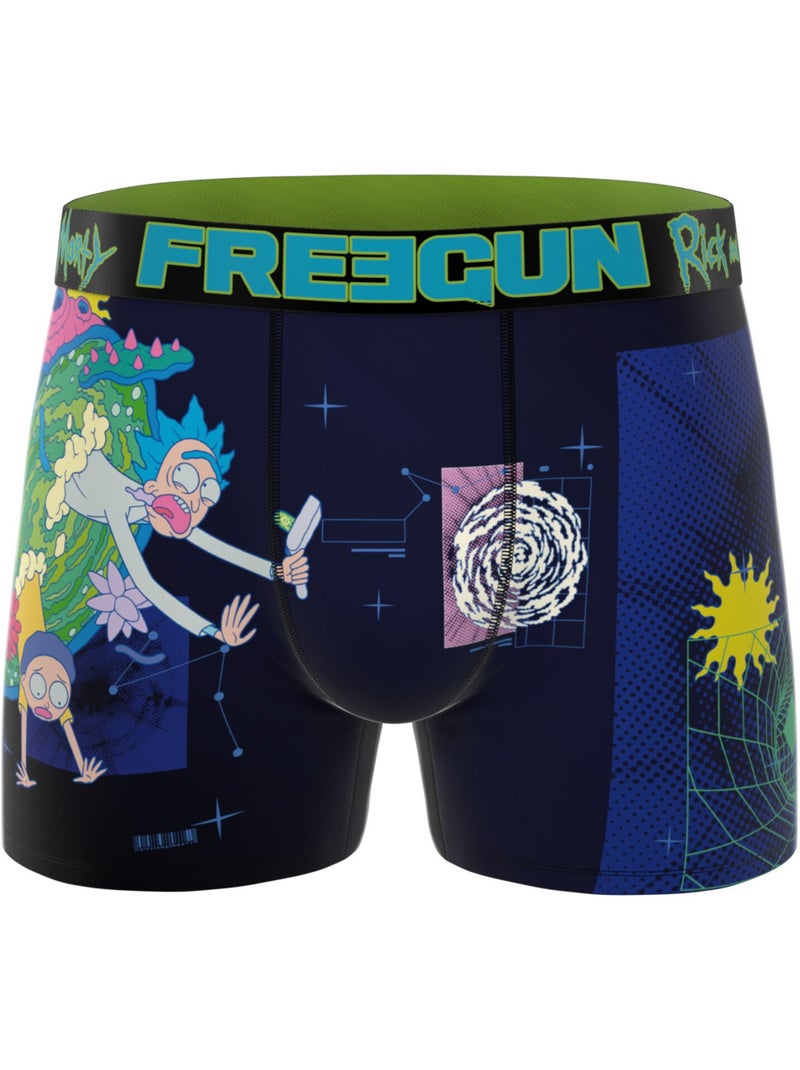Lot de 3 boxers homme rick and morty freegun Vert - Kiabi