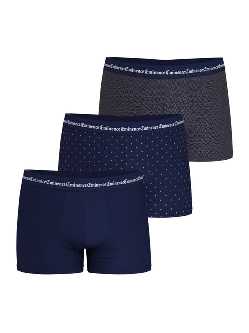 Lot de 3 boxers homme signature eminence - Kiabi Lot de 3 boxers homme signature eminence - Kiabi
