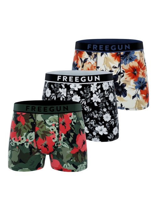 Lot de 3 boxers homme signature sergio freegun - Kiabi