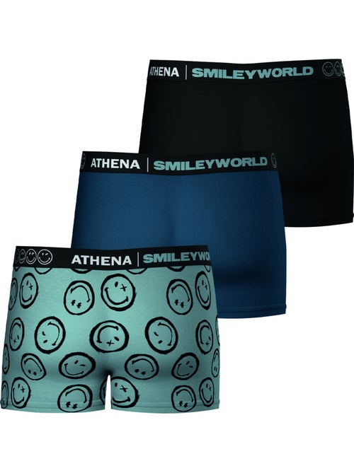 Lot de 3 boxers homme smileyworld® i athena - Kiabi Lot de 3 boxers homme smileyworld® i athena - Kiabi
