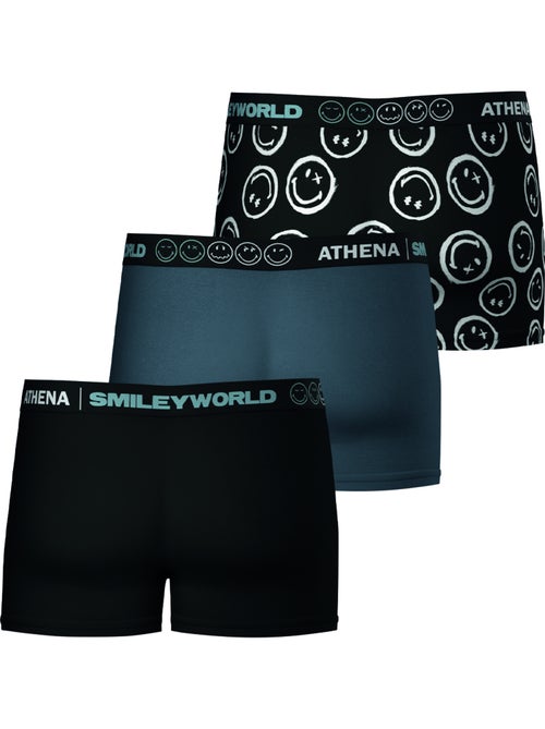 Lot de 3 boxers homme smileyworld® i athena - Kiabi Lot de 3 boxers homme smileyworld® i athena - Kiabi