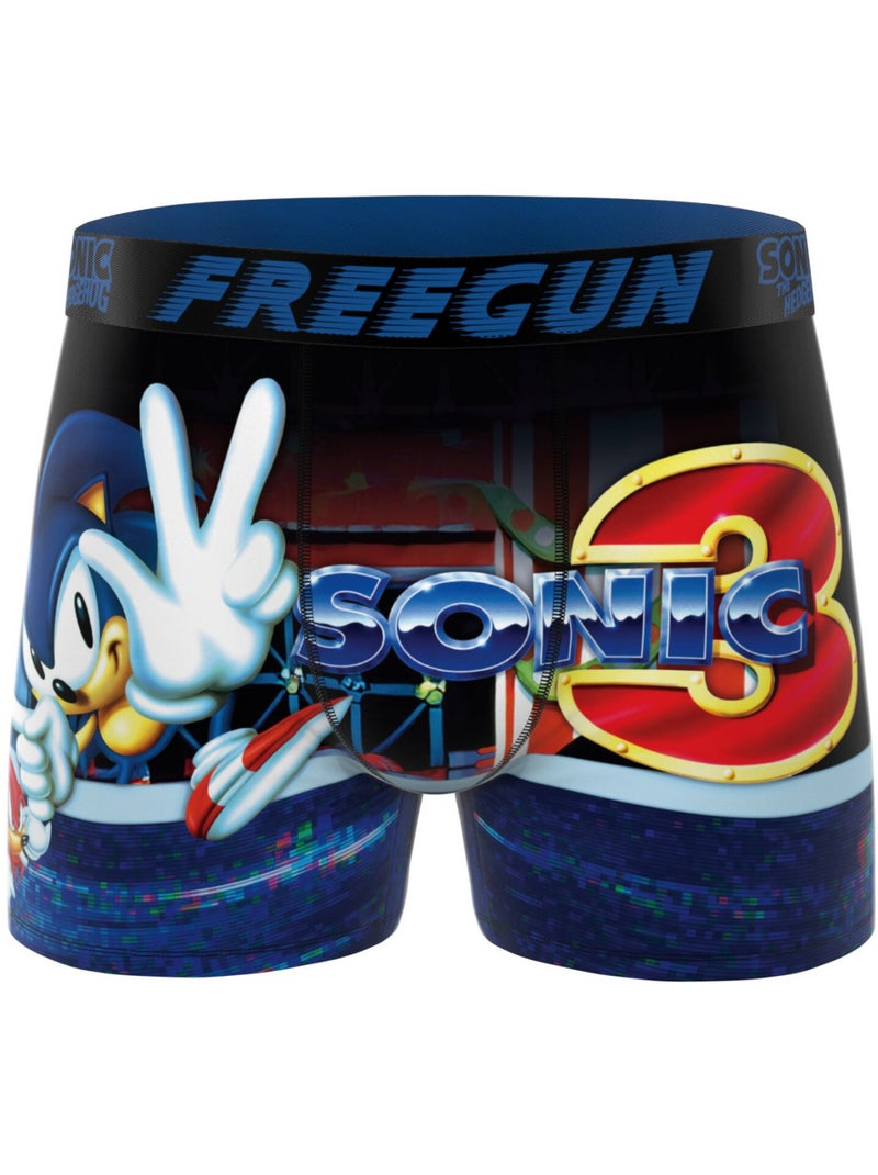 Lot de 3 boxers homme sonic freegun Bleu - Kiabi