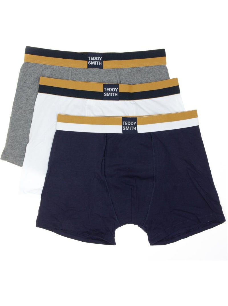 Lot de 3 Boxers Homme Teddy Smith Gris Argenté - Kiabi