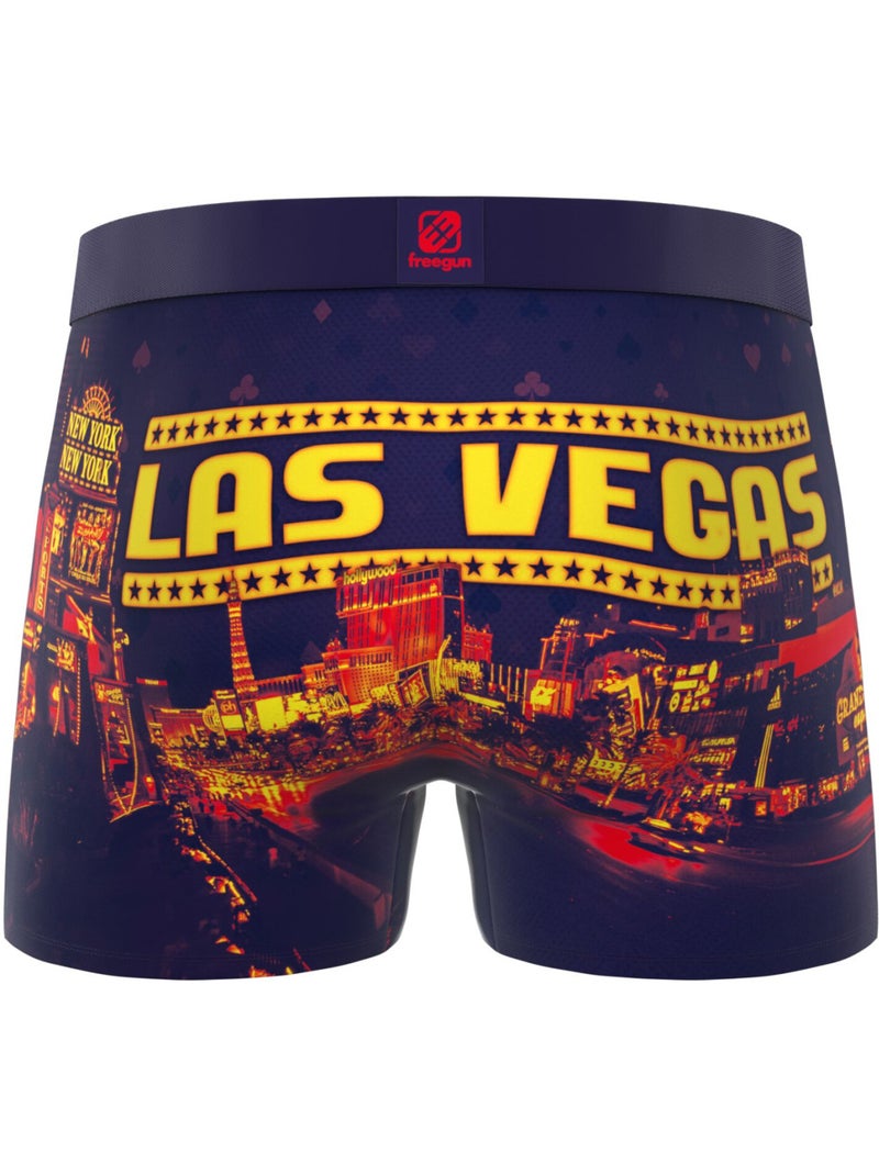 Lot de 3 boxers homme this is america freegun Violet - Kiabi