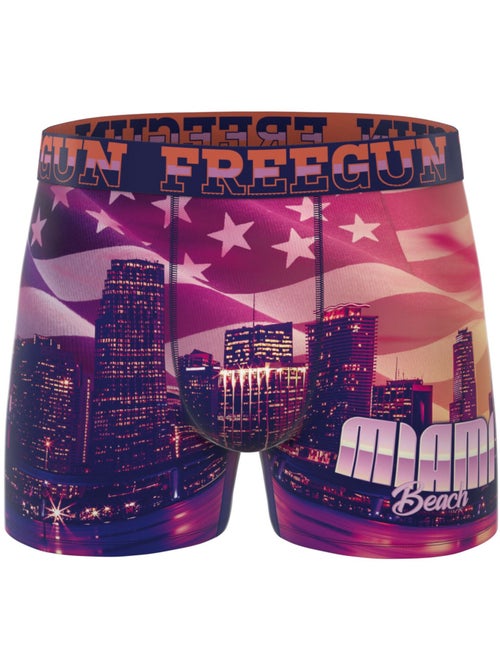 Lot de 3 boxers homme this is america freegun - Kiabi Lot de 3 boxers homme this is america freegun - Kiabi