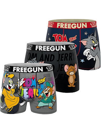 Lot de 3 boxers homme tom and jerry freegun