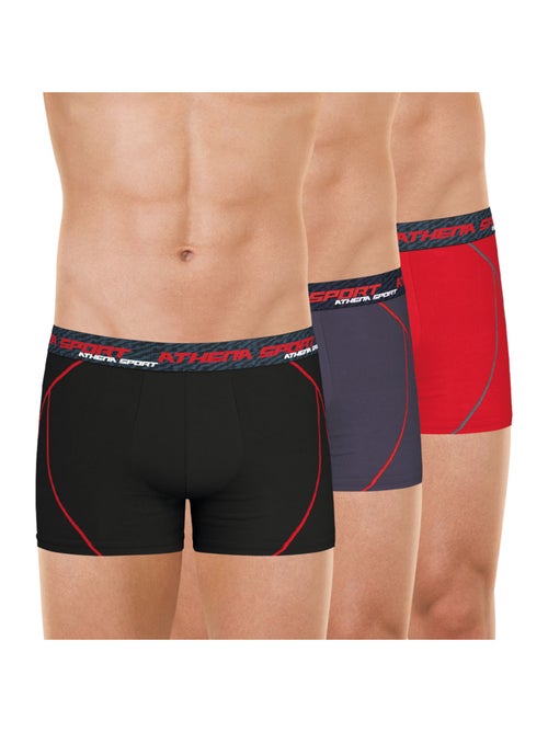 Lot de 3 boxers homme training dry athena - Kiabi