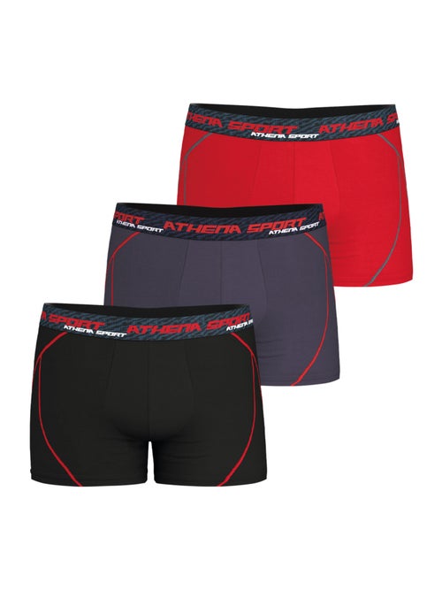 Lot de 3 boxers homme training dry athena - Kiabi
