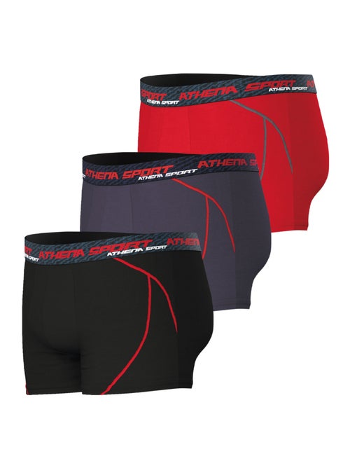 Lot de 3 boxers homme training dry athena - Kiabi