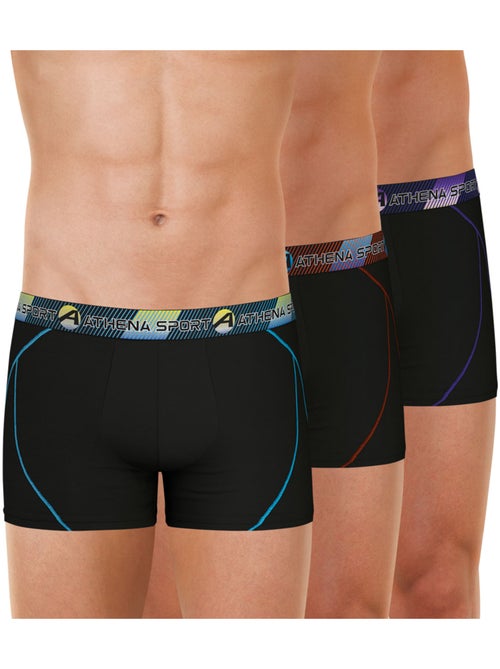 Lot de 3 boxers homme training dry athena - Kiabi Lot de 3 boxers homme training dry athena - Kiabi